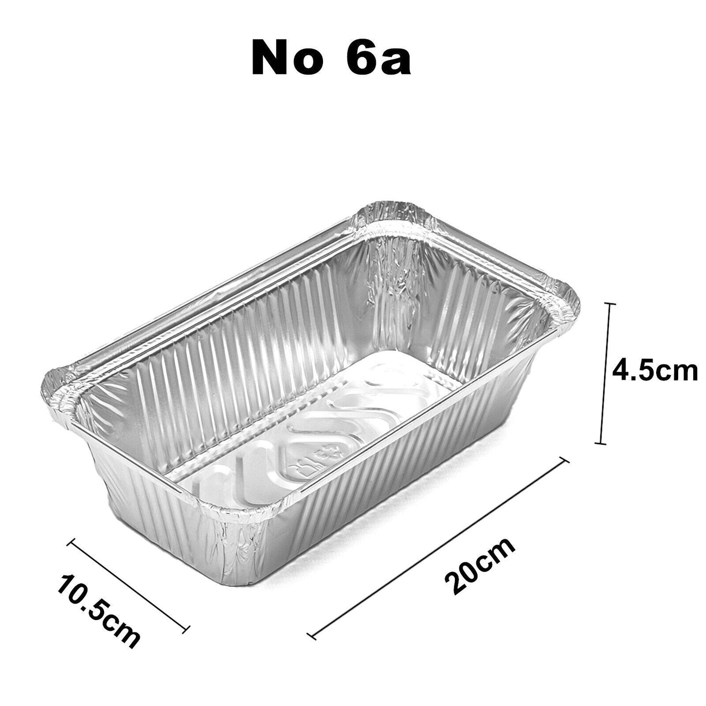 Rectangle Aluminum Food Storage Containers No.6A (700ml)