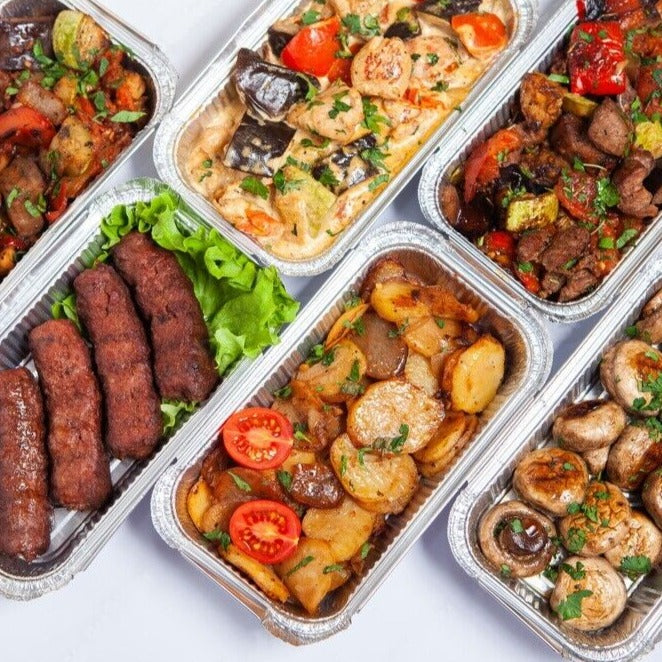 Rectangle Aluminum Food Storage Containers No.6A (700ml)