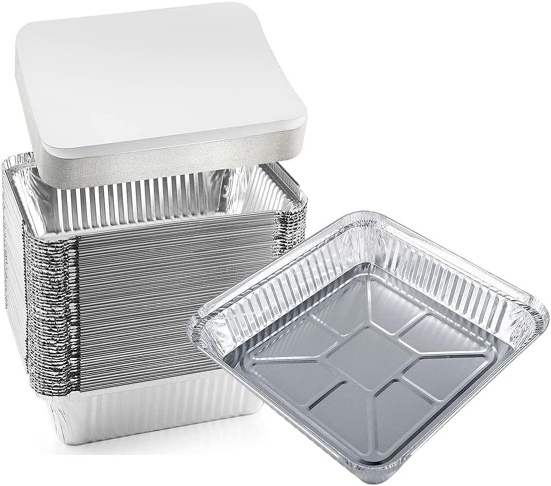Lids For No.9 Deep Aluminium Foil Food Containers Recyclable